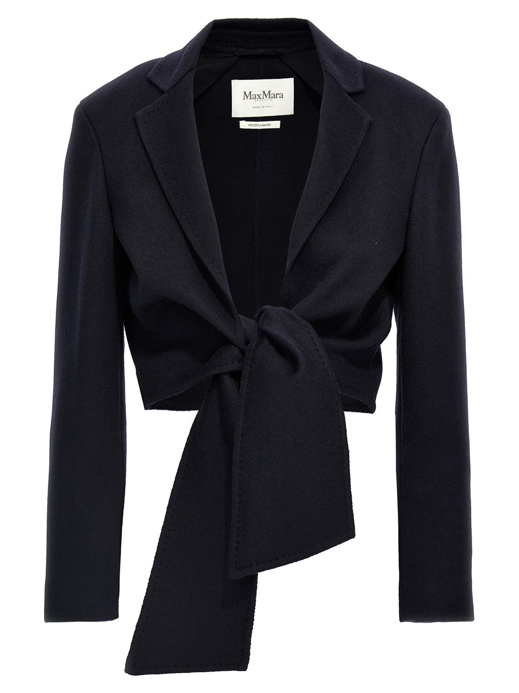 Blue Wool Full-Length Jacket