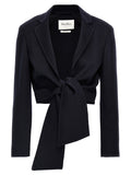 Blue Wool Full-Length Jacket