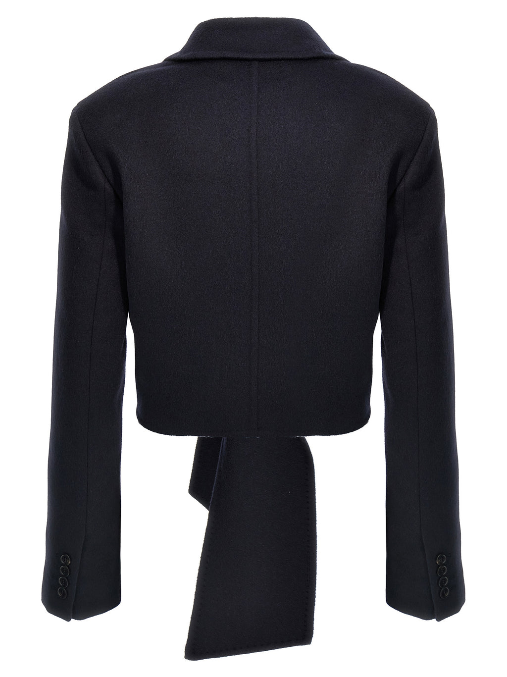Blue Wool Full-Length Jacket