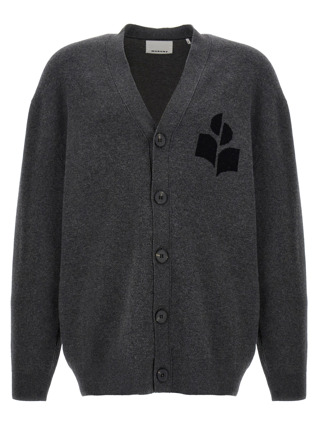 Gray Cotton Cardigan