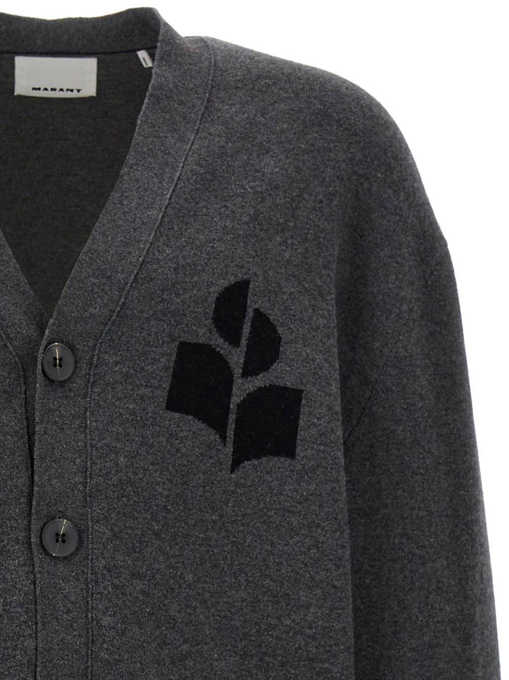 Gray Cotton Cardigan