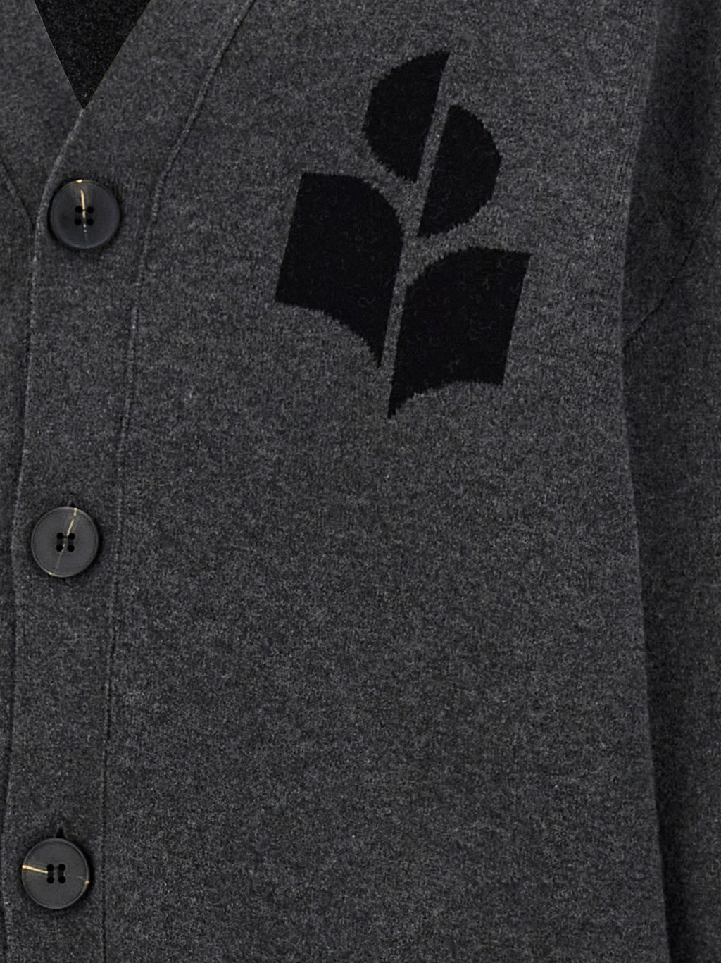 Gray Cotton Cardigan