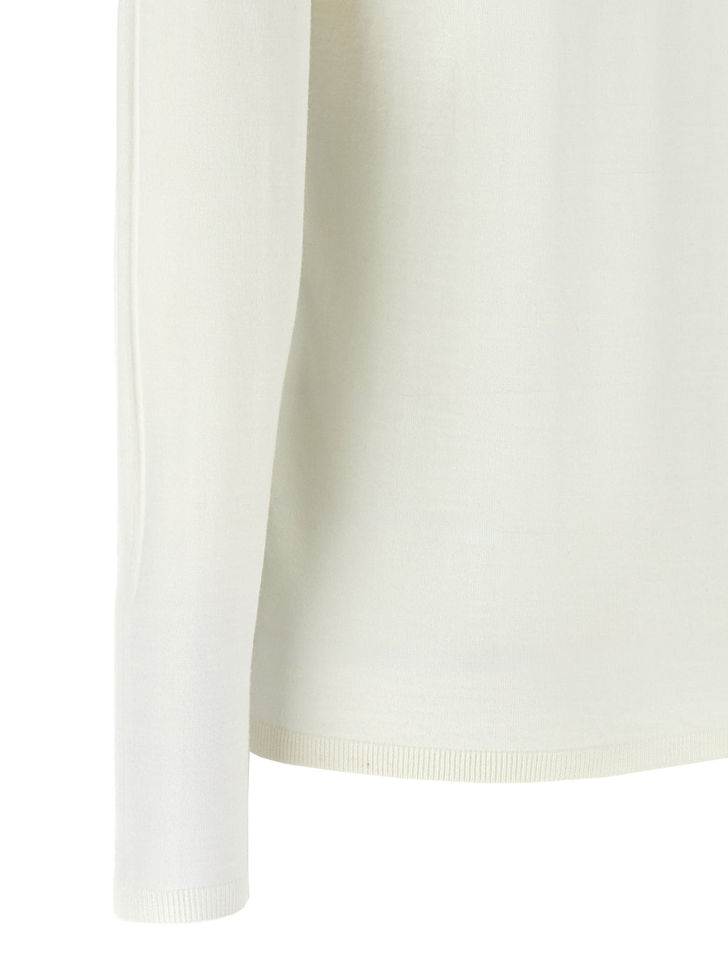 White Virgin Wool Cardigan
