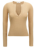 Beige Silk Cardigan