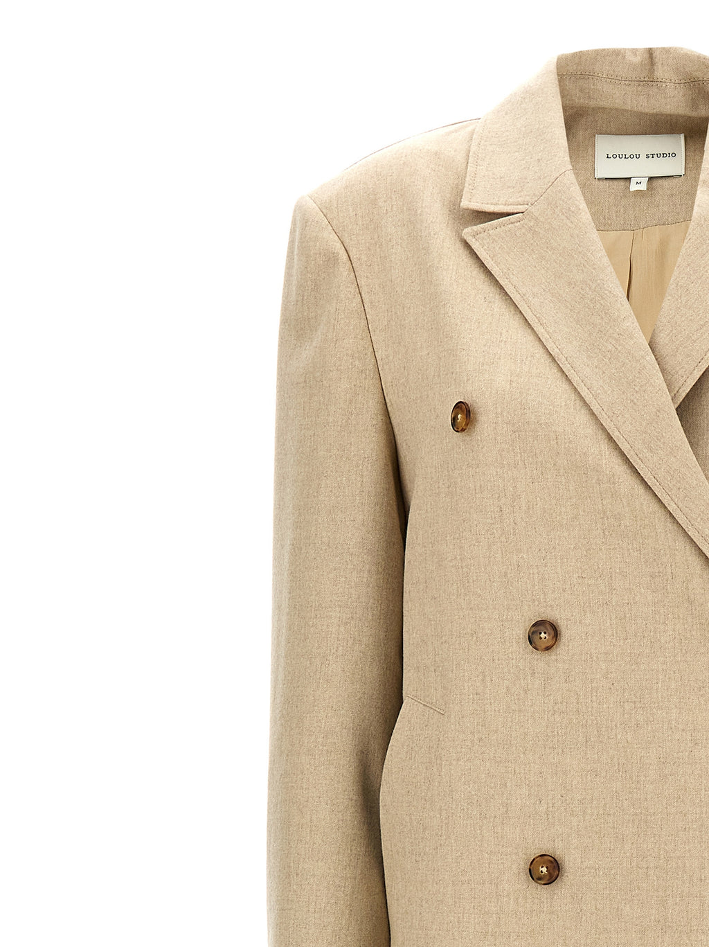 Beige Virgin Wool Coat
