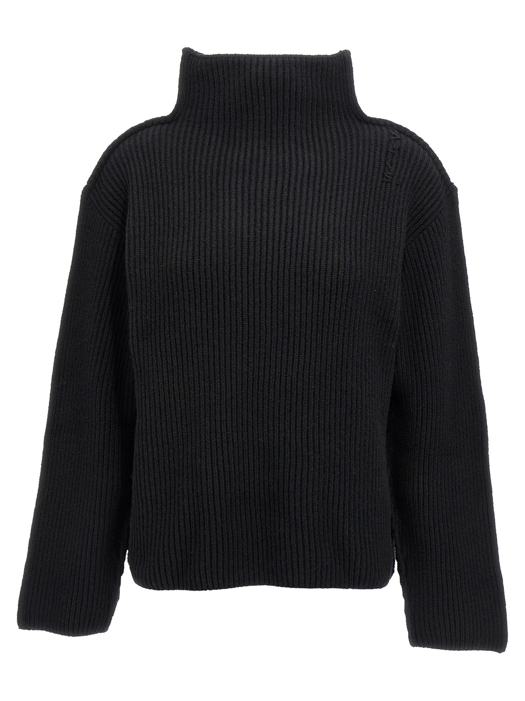 Black Wool Cardigan