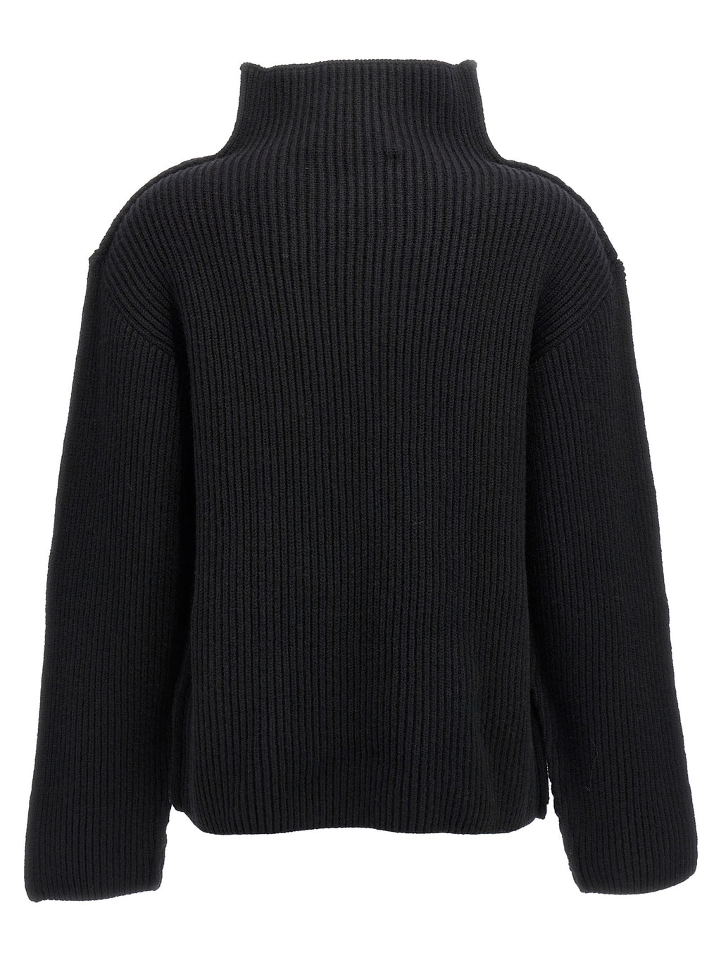 Black Wool Cardigan
