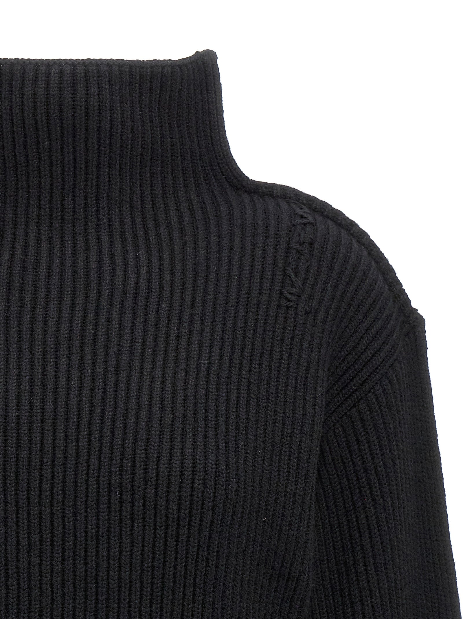 Black Wool Cardigan