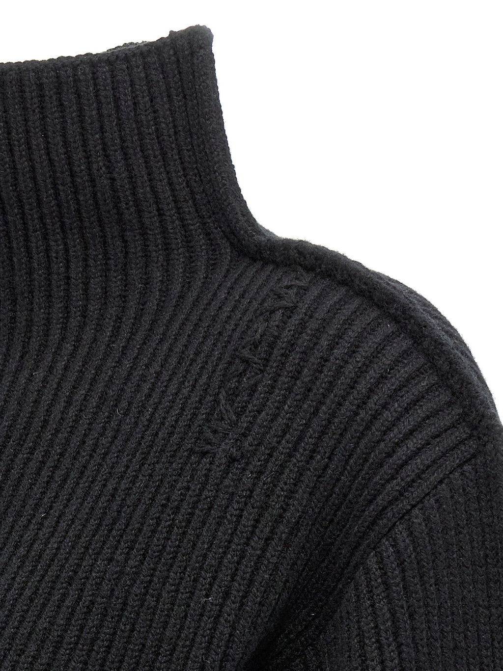Black Wool Cardigan