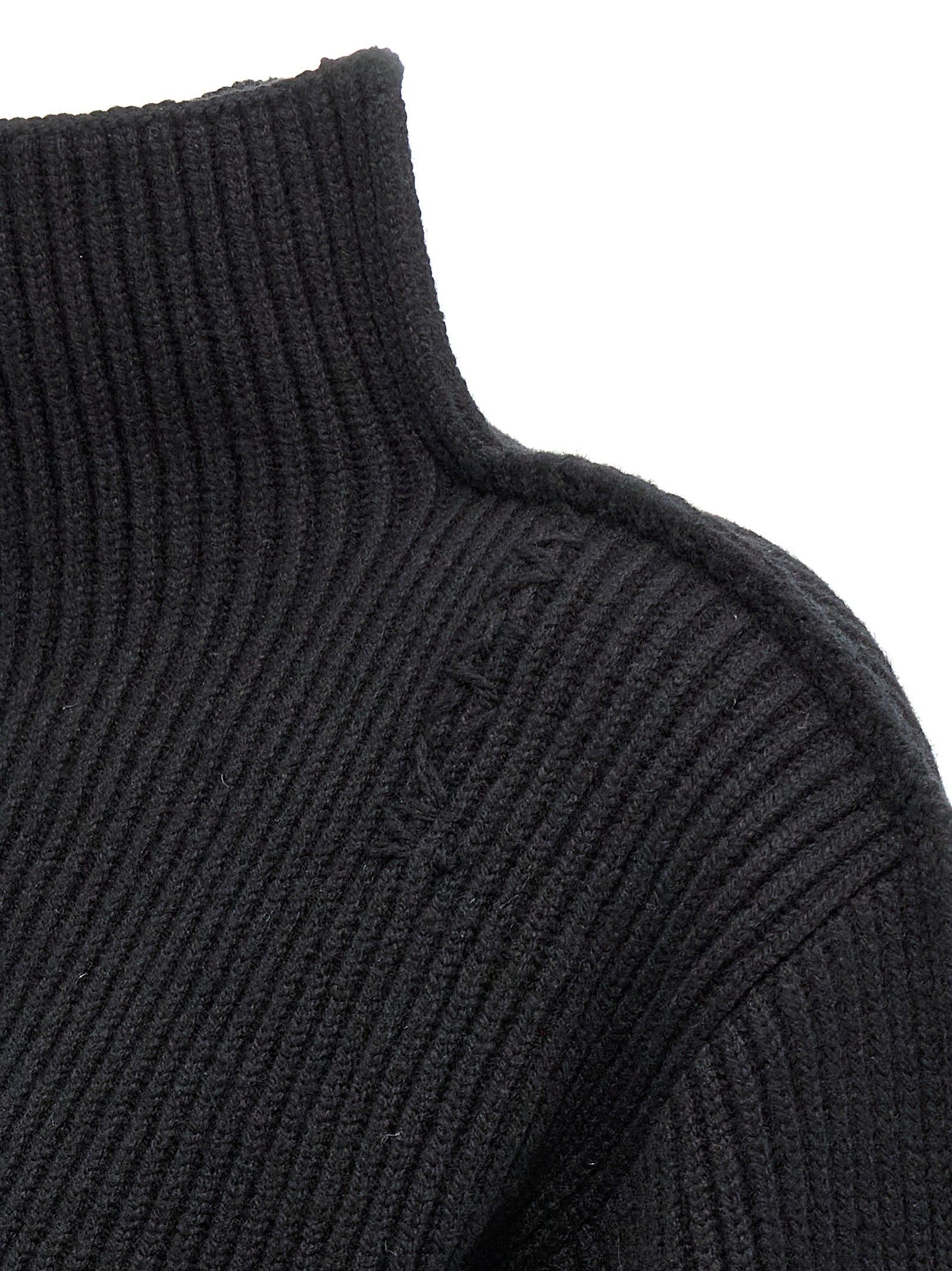 Black Wool Cardigan