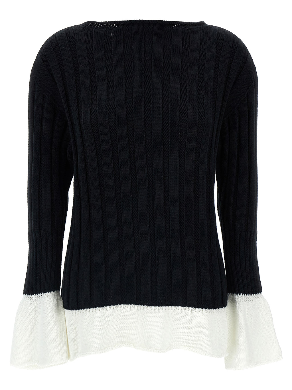 Bicolor Cotton Cardigan