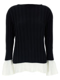 Bicolor Cotton Cardigan