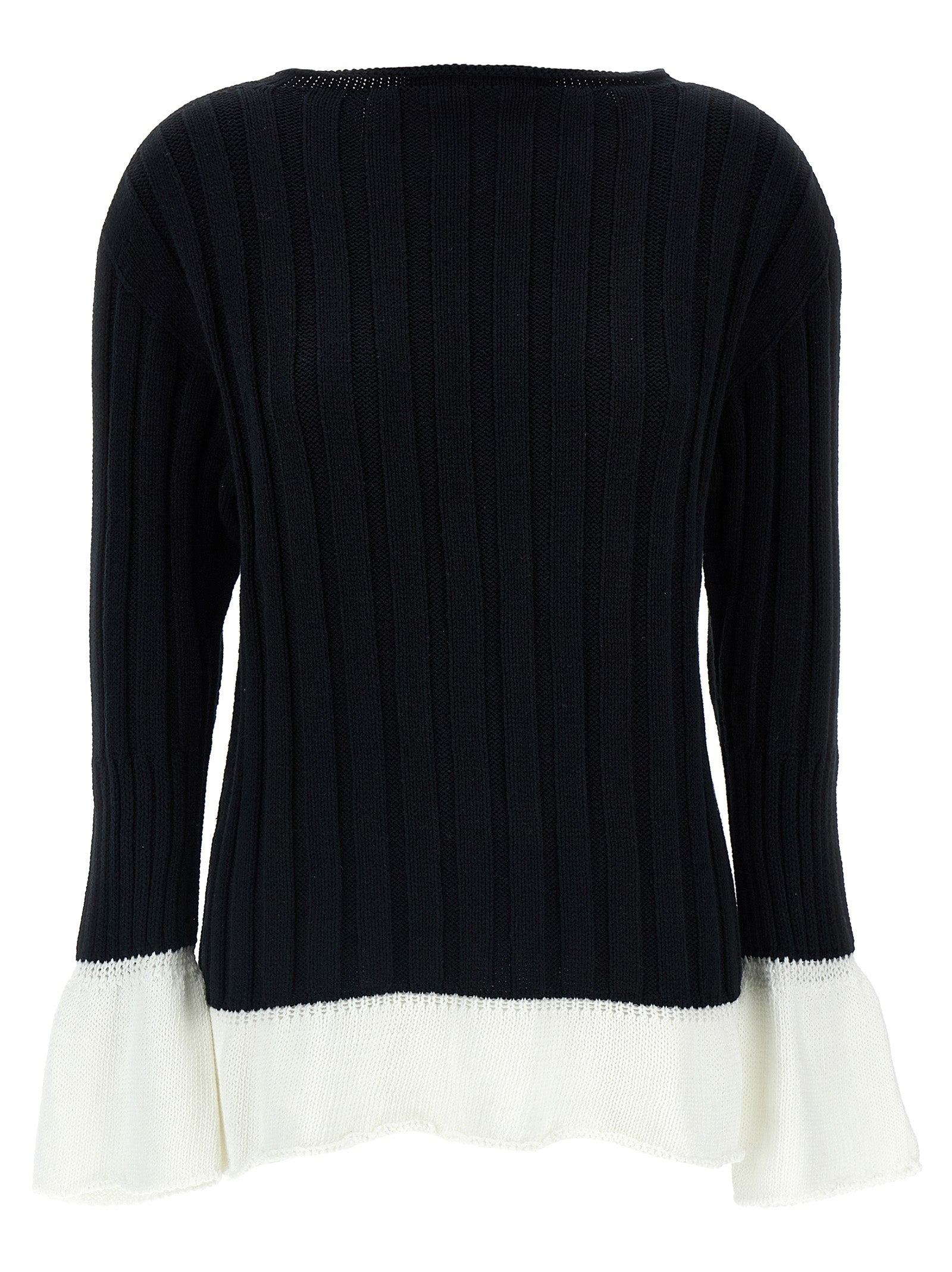 Bicolor Cotton Cardigan
