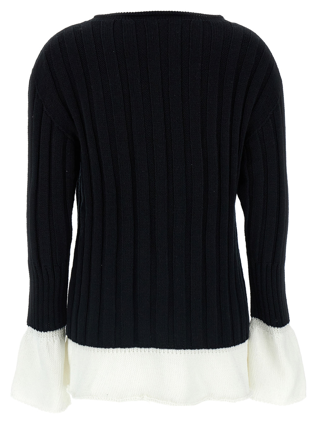 Bicolor Cotton Cardigan