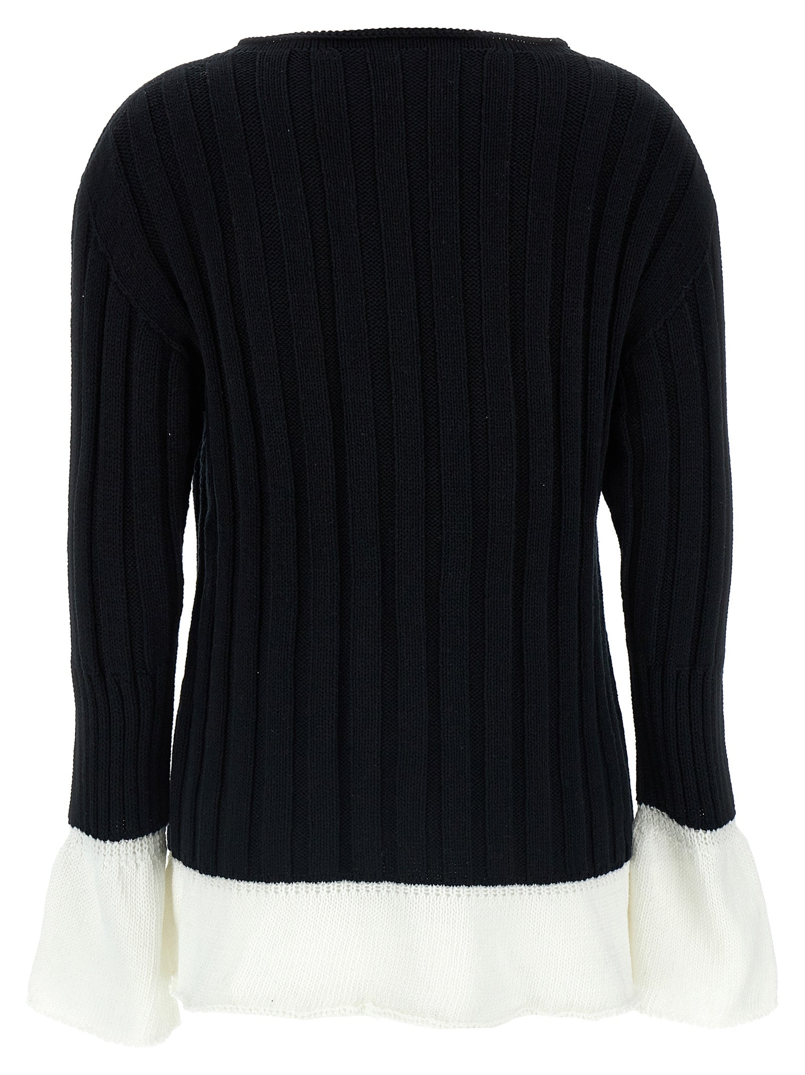 Bicolor Cotton Cardigan