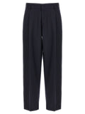 Blue Polyester Dress Pants