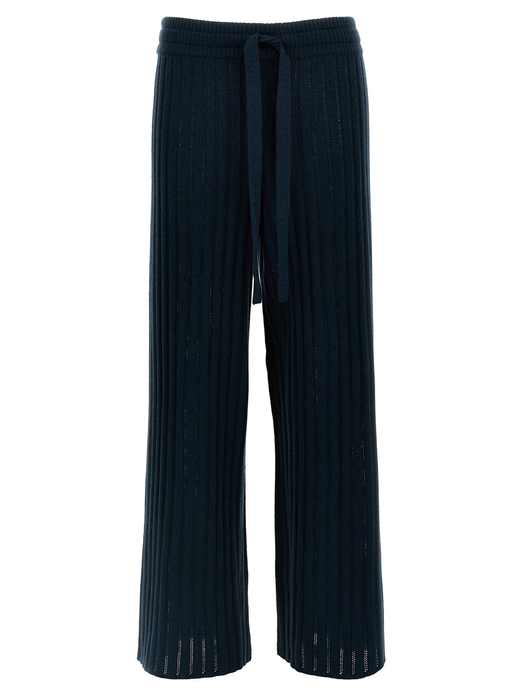 Bicolor Wool Casual Pants