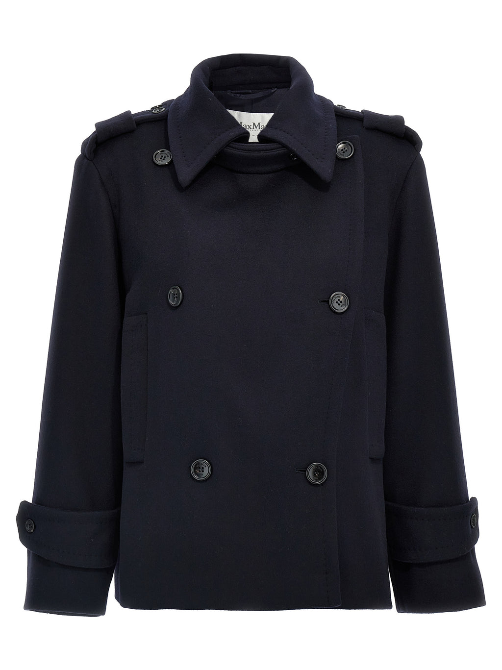 Blue Virgin Wool Coat