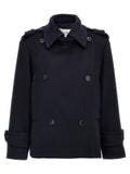 Blue Virgin Wool Coat