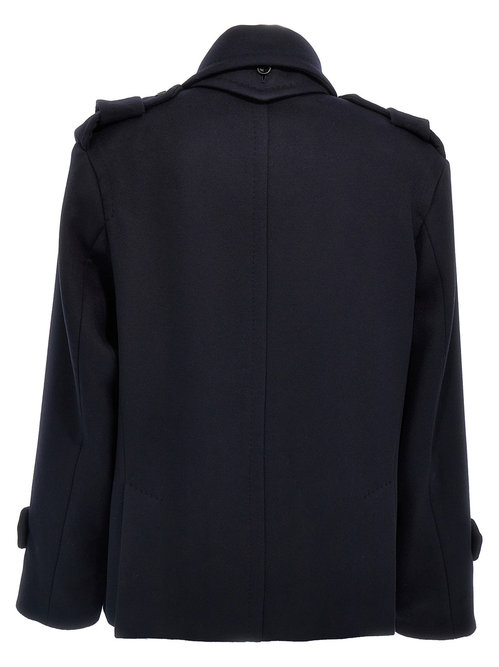 Blue Virgin Wool Coat