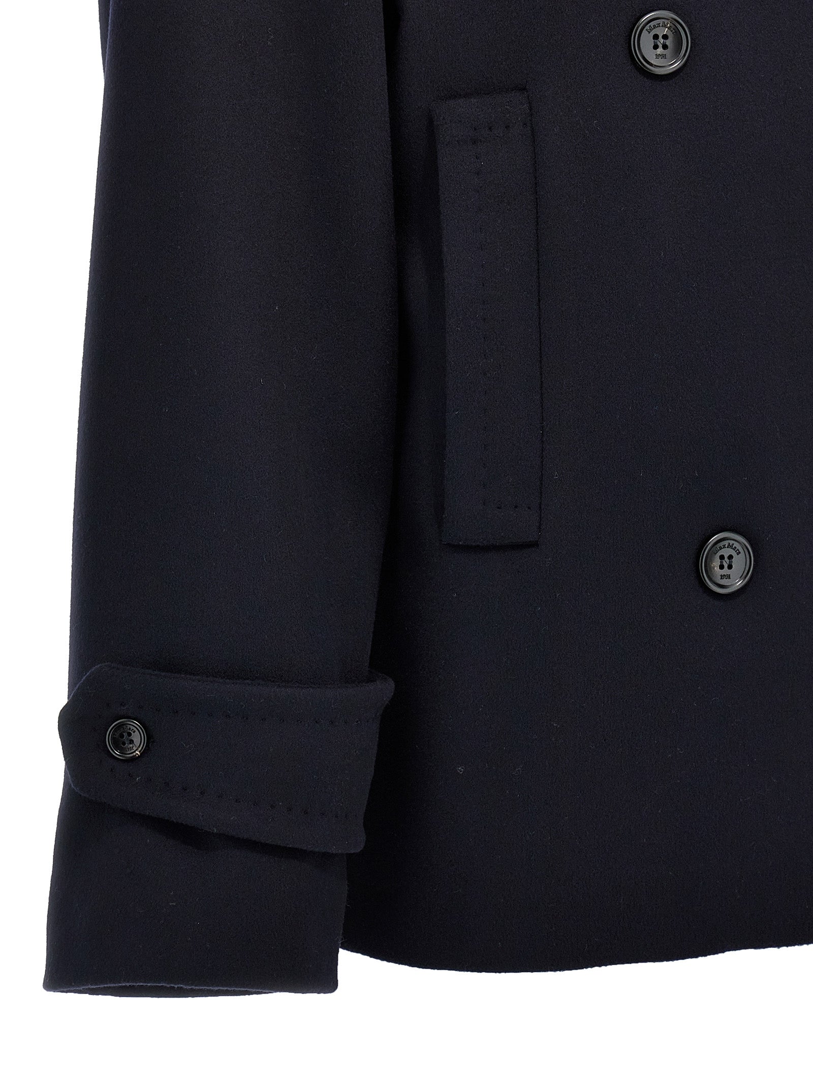 Blue Virgin Wool Coat