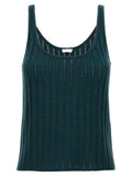 Bicolor Wool Sleeveles T-Shirt