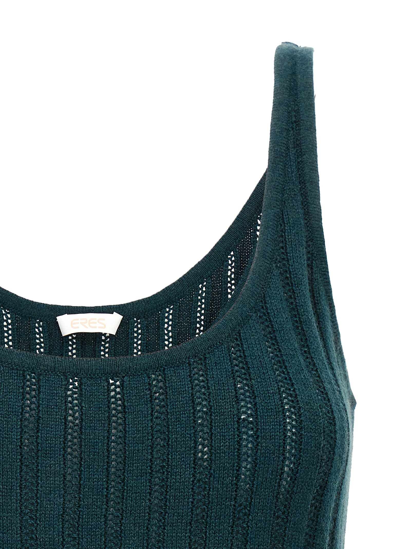Bicolor Wool Sleeveles T-Shirt