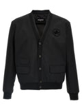 Black Wool Cardigan
