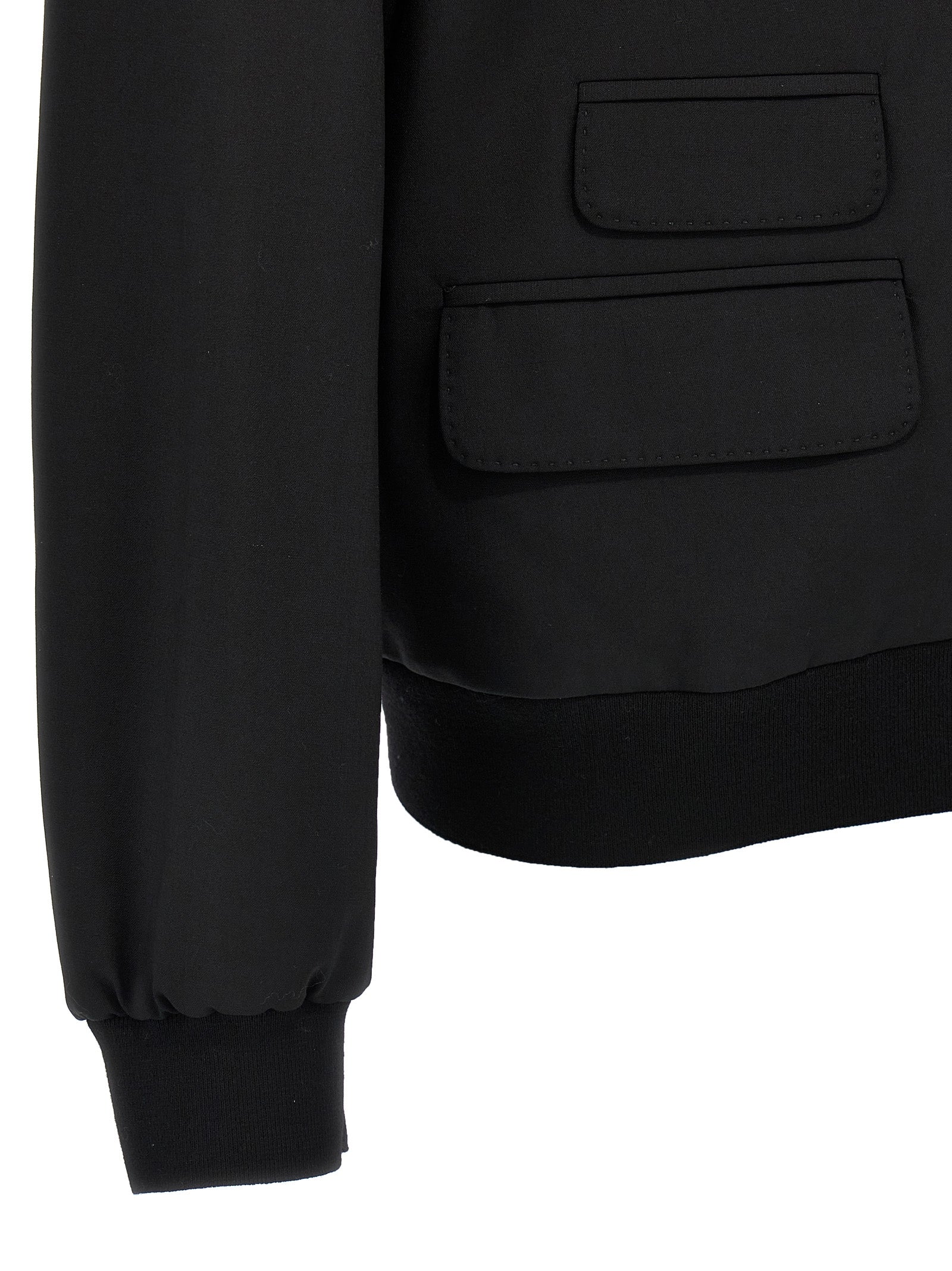 Black Wool Cardigan