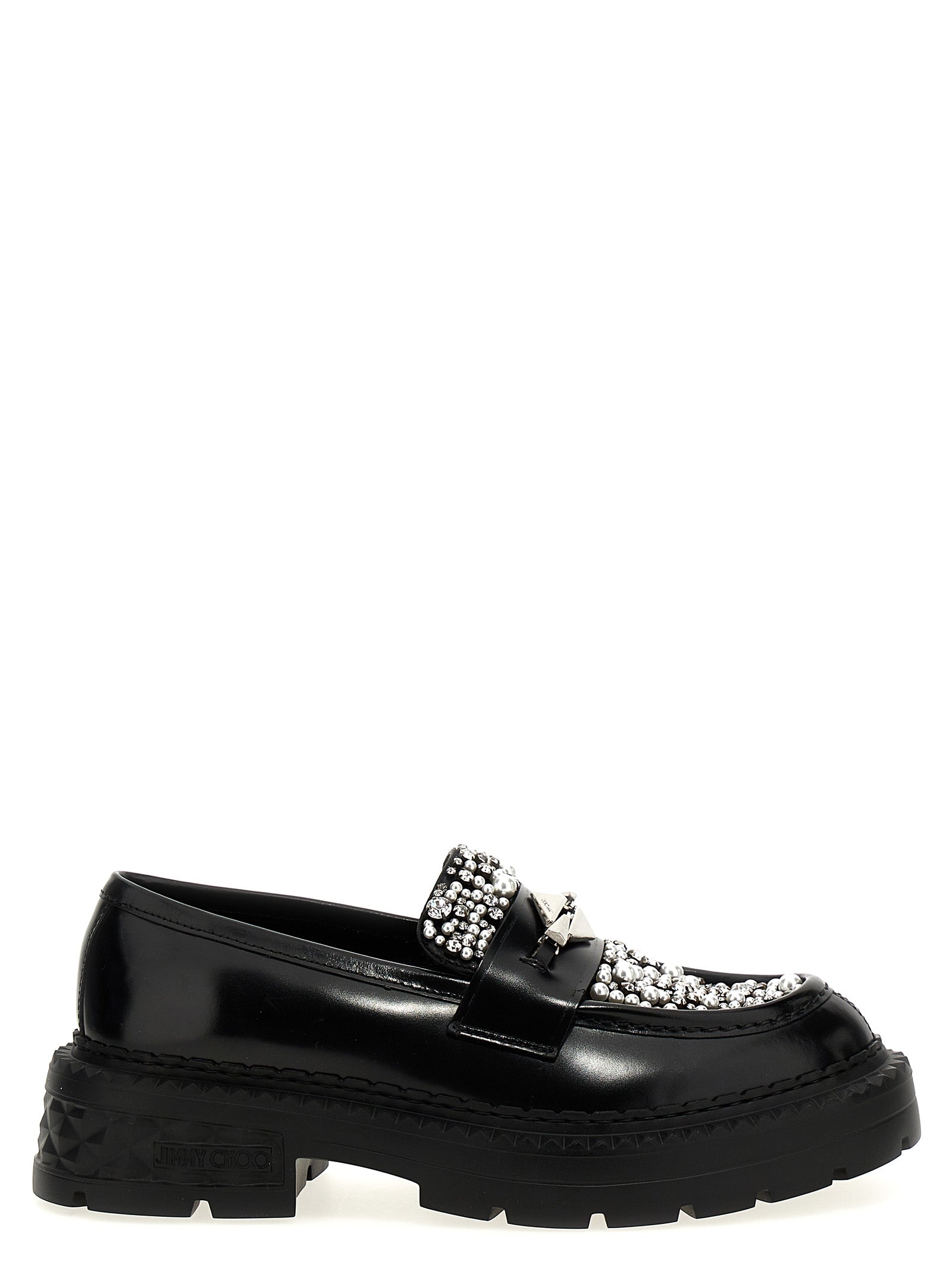 Black Calfskin Slip-On Loafers