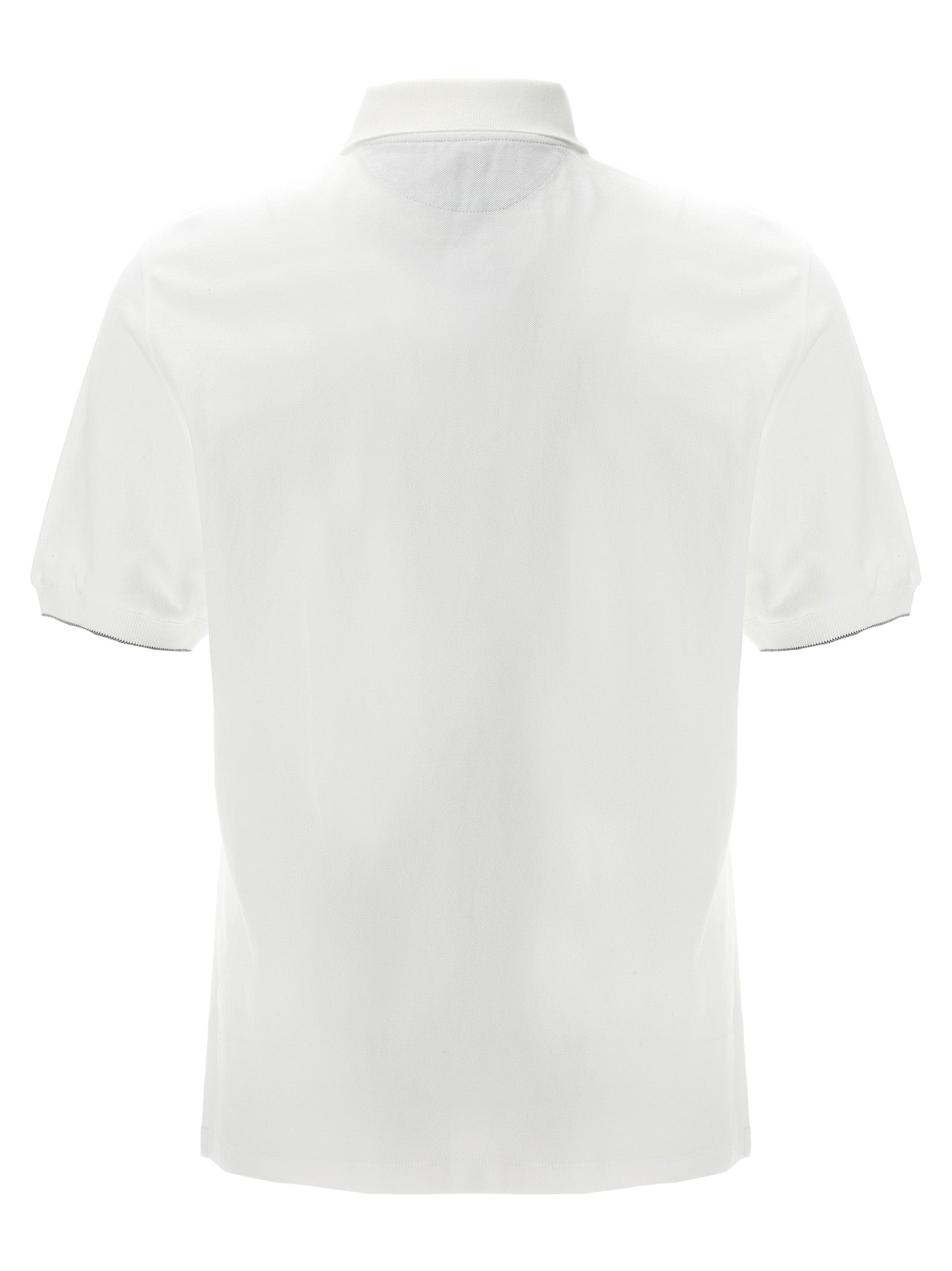 White Cotton Polo Shirt