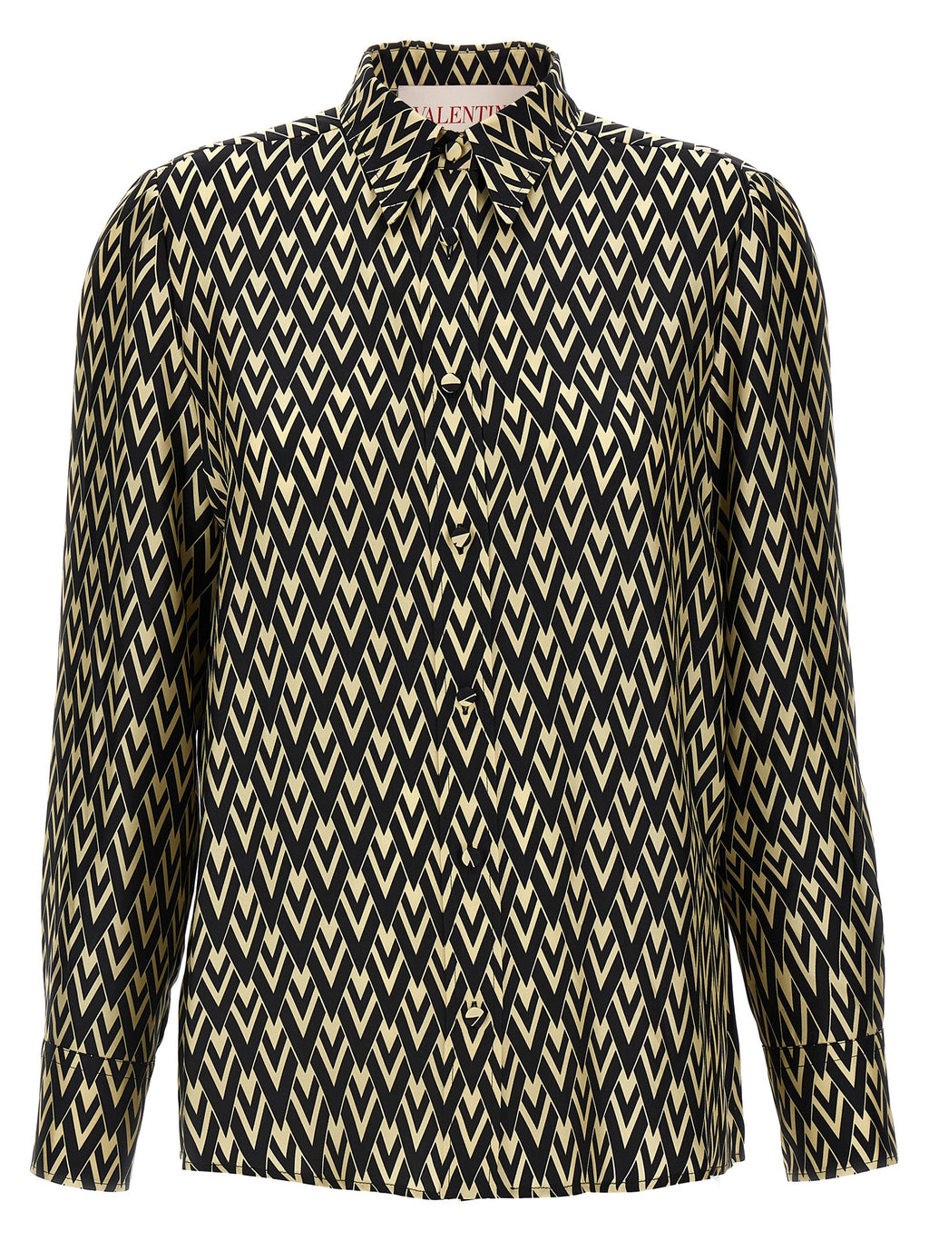 Bicolor Silk Blouse