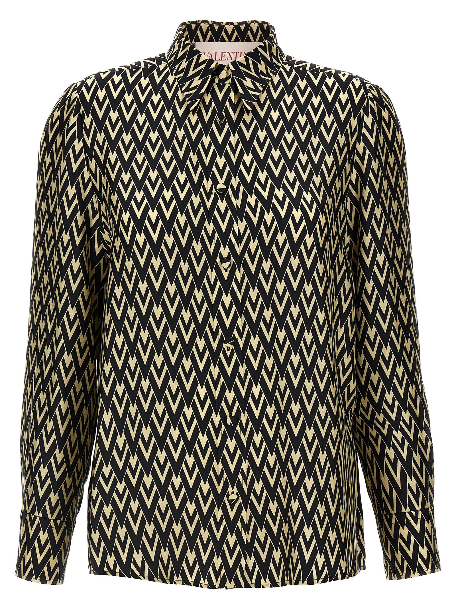 Bicolor Silk Blouse
