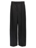 Black Wool Casual Pants