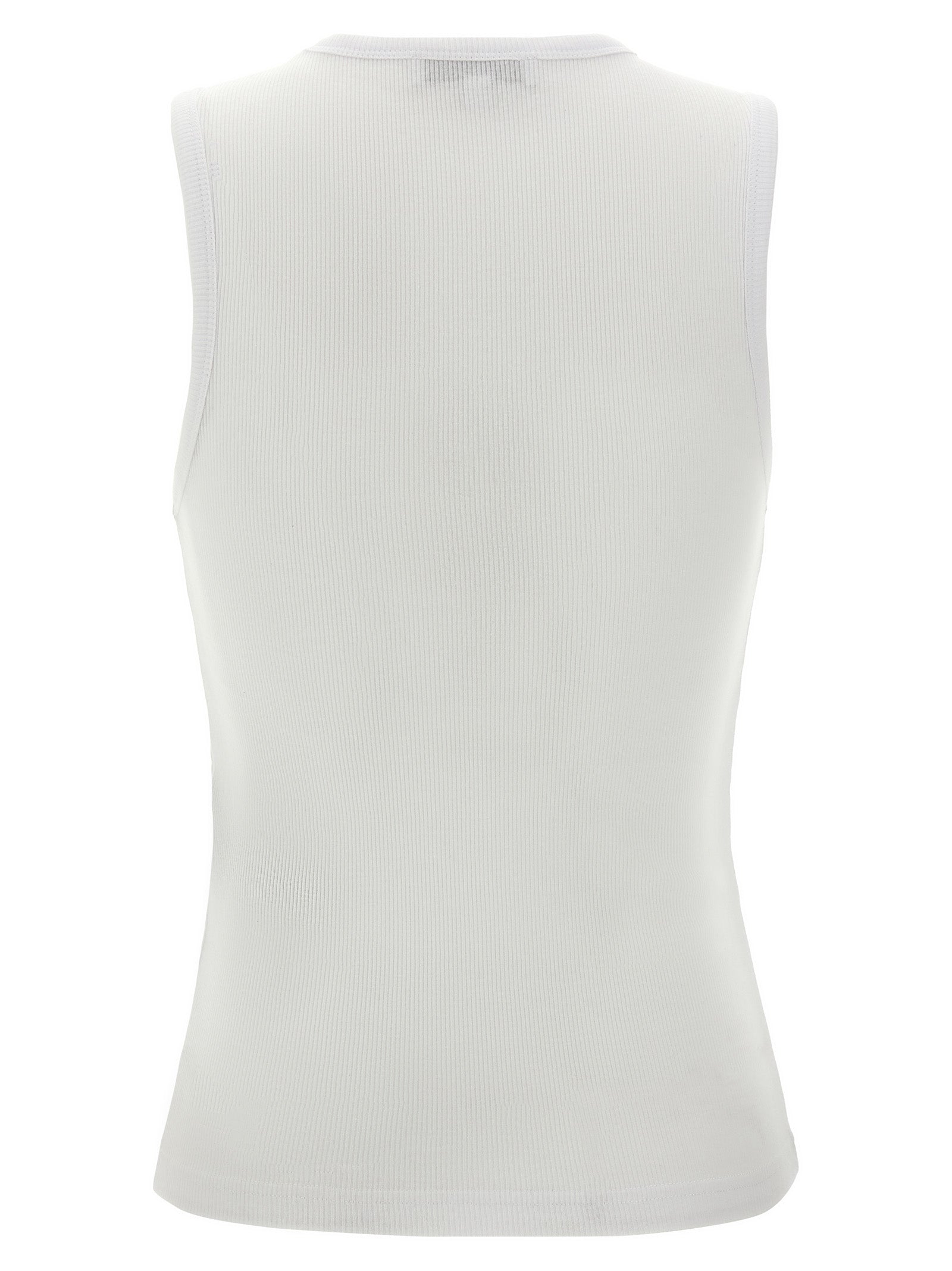 Bicolor Cotton Sleeveles T-Shirt