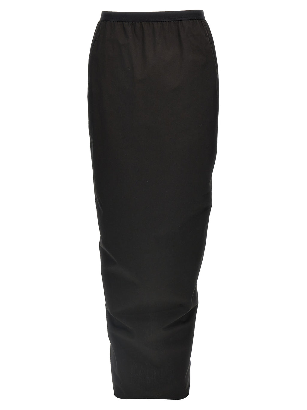 Black Cotton Mini Skirt