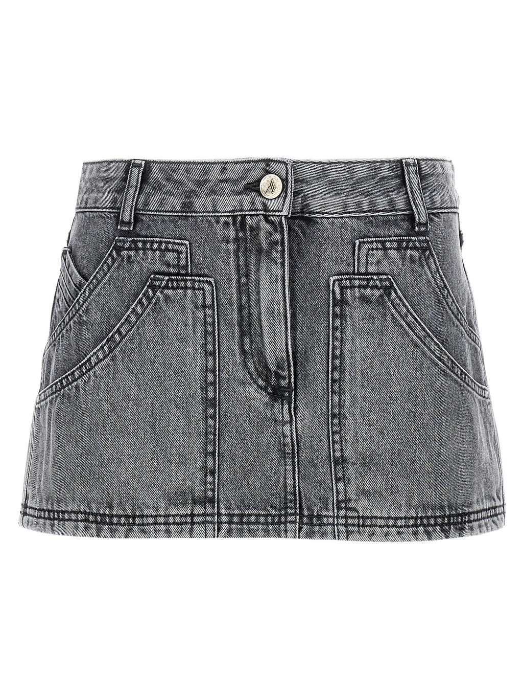Gray Cotton Long Skirt