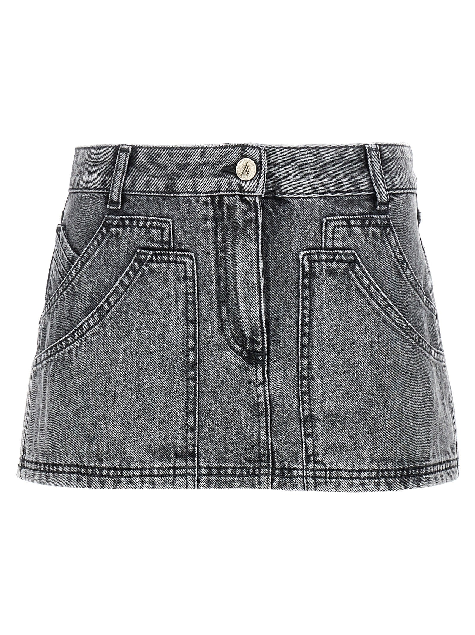 Gray Cotton Long Skirt