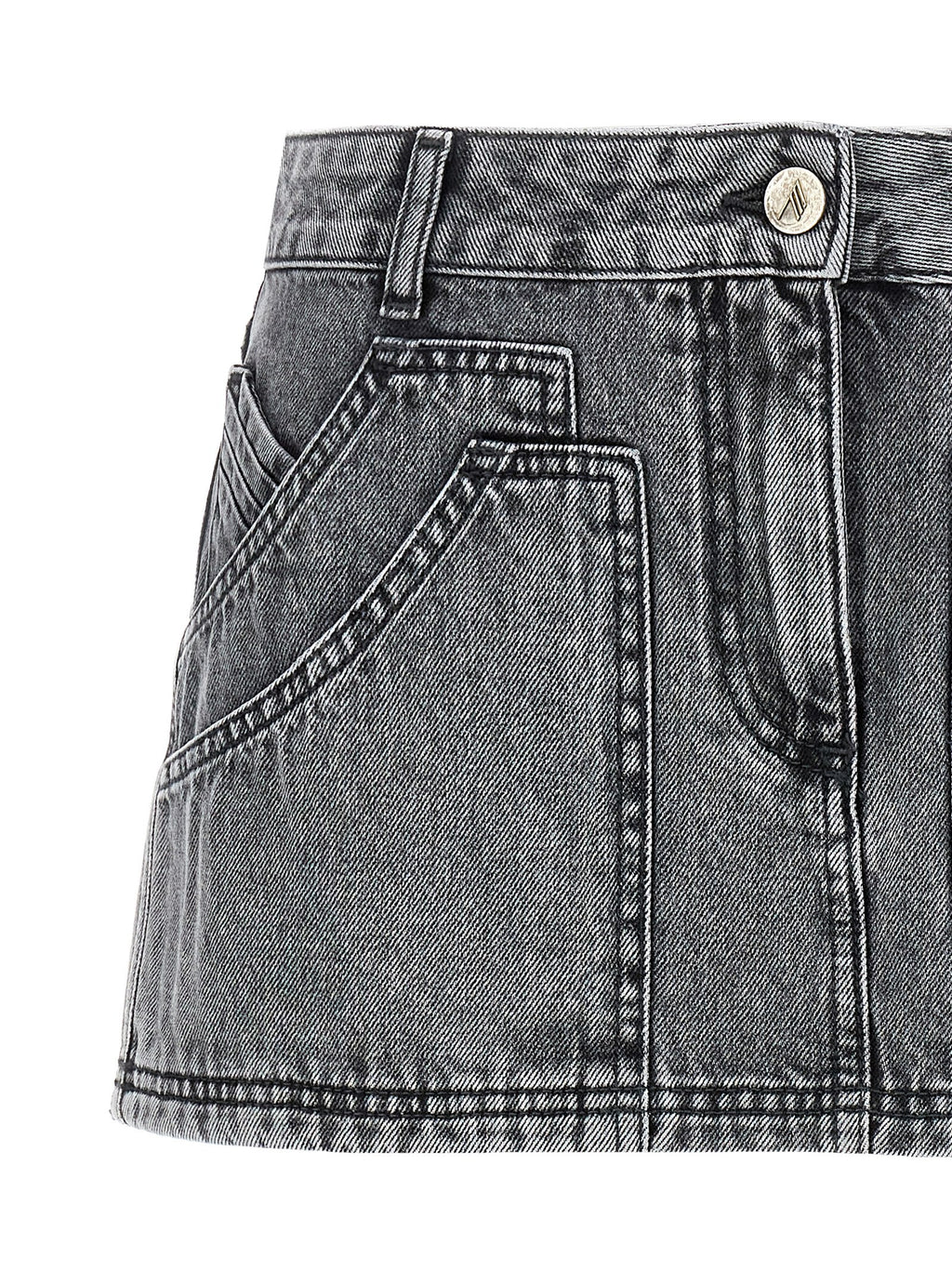 Gray Cotton Long Skirt