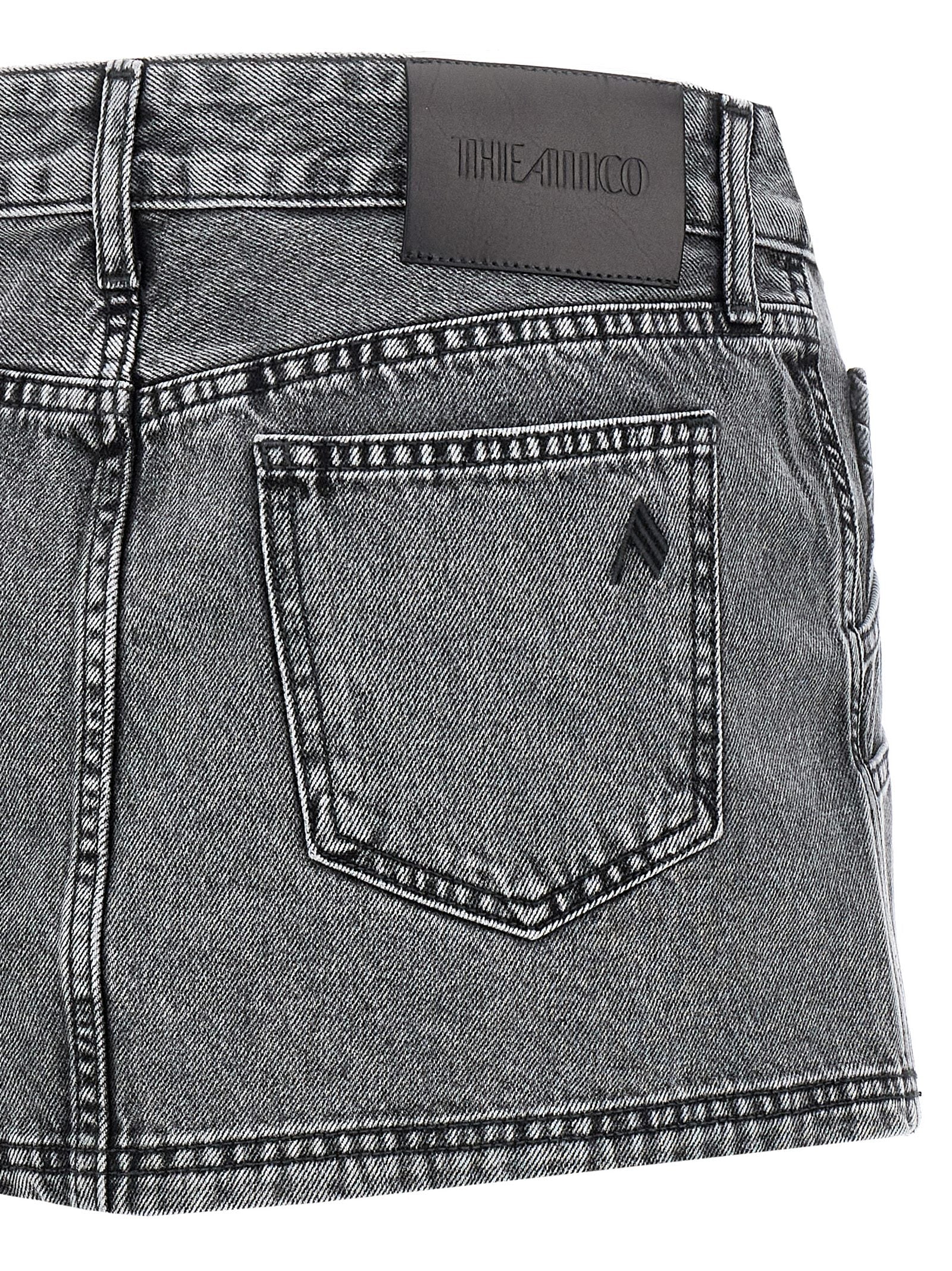 Gray Cotton Long Skirt