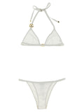 White Polyamide Bikini