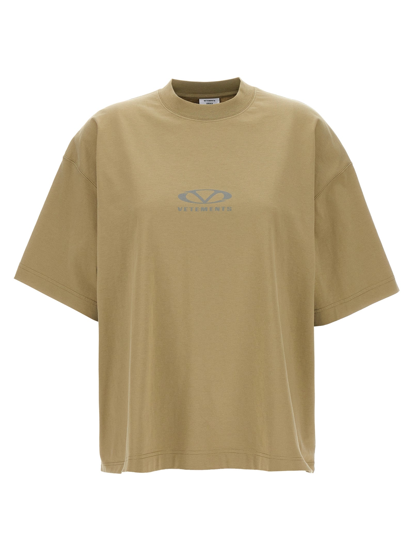Beige Cotton T-Shirt
