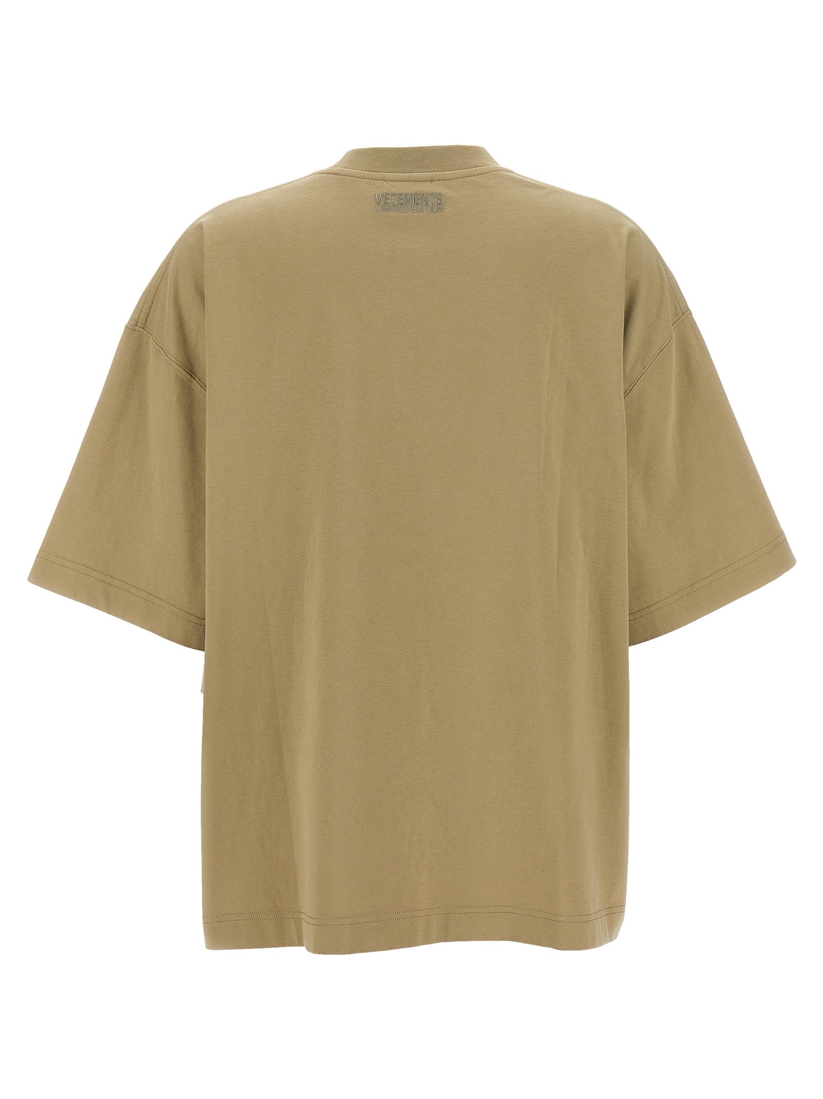 Beige Cotton T-Shirt