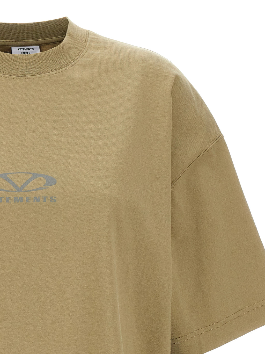 Beige Cotton T-Shirt