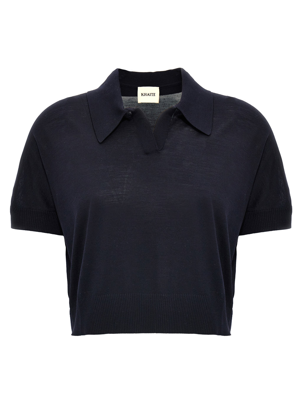 Blue Wool Shortsleeve Shirt