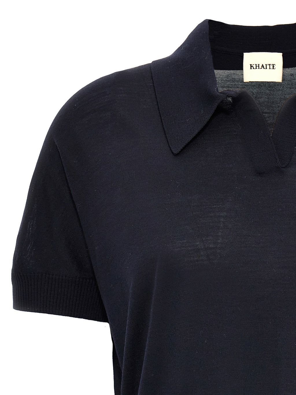 Blue Wool Shortsleeve Shirt