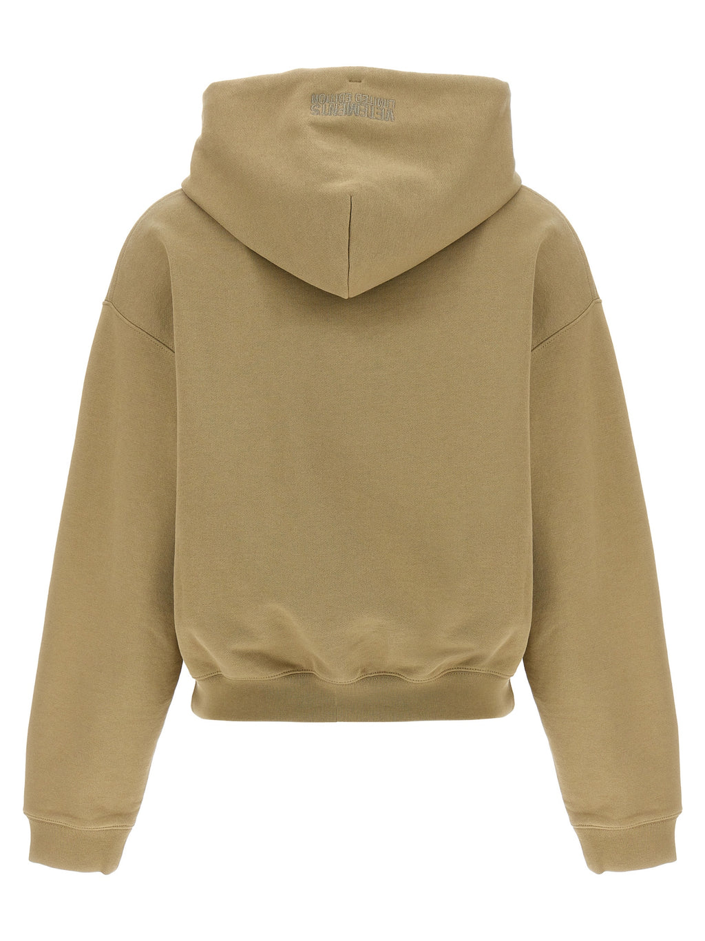 Beige Cotton Hoodie