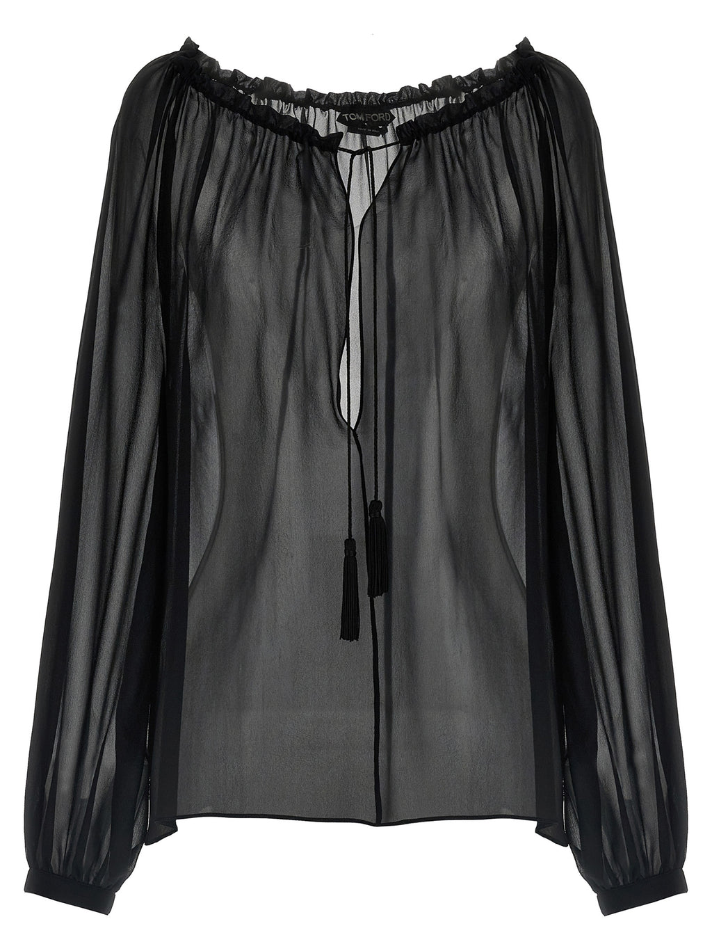 Black Silk Blouse