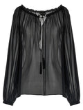 Black Silk Blouse