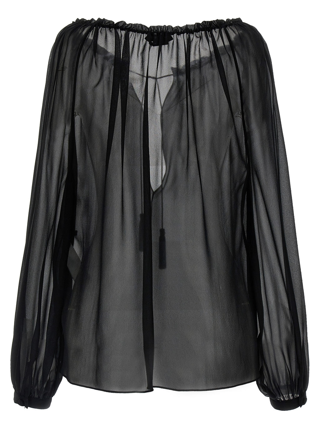Black Silk Blouse